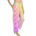 thumbnail image 2 of Xecao Fish Scale Women's Straight Lounge Pajama Pants: The Epitome of Relaxed Sleepwear, 2 of 9