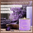 thumbnail image 3 of 4 Pack Scented Candles Gifts for Women, HOMEYA Jar Candles Home Scented for Birthday, Valentines Day - Lavender & Rose & Sandalwood & Cinnamon Apple, 3 of 8