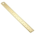 thumbnail image 4 of RENACLIPY Golden Brass Drawing Ruler for Precision Measurements in Art, Design, Architecture, Drafting, Engineering, and Layout Work, 4 of 8
