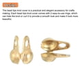 thumbnail image 4 of 20 Pack 2mm Cord Ends Open, Clamshell End Caps, Bead Tips Knot Covers, Bead End Caps, Gold, 4 of 6