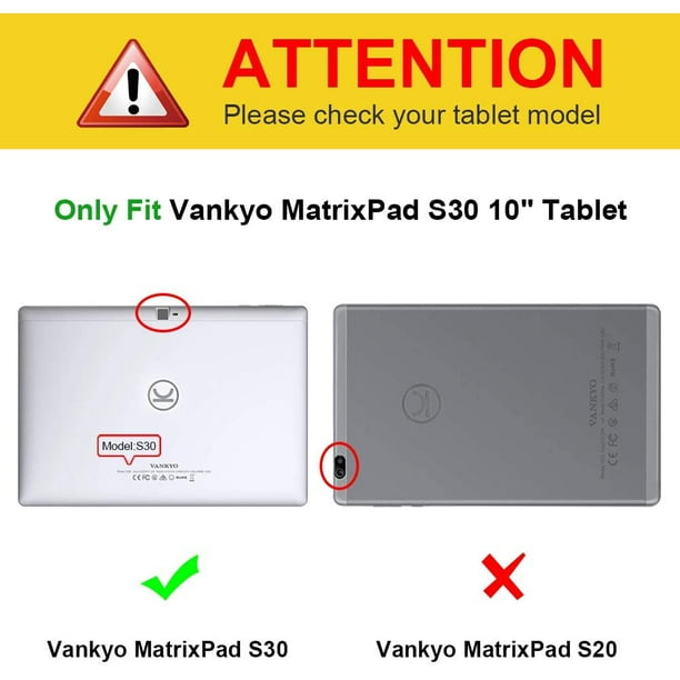 Epicgadget Case for VANKYO MatrixPad S30 10 inch Tablet - Protective  Lightweight Slim Shell Tri-Fold Stand Cover Flip Case for Vankyo MatrixPad  S30