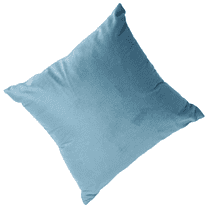 Blue Velvet Throw Pillow, 16x16 Inch Soft Decorative Pillow for Sofa & Living Room