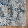thumbnail image 5 of 5â€™ x 8â€™ Blue and Gray Abstract Earth Area Rug, 5 of 9