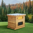 thumbnail image 7 of 8 Frame Bee Hive Starter Kit with Windows, Beeswax Coated Langstroth Bee Hives Boxes for Beekeepers with Beehive Frames and Waxed Foundations (1 Deep Brood Bee Box & 1 Medium Super Box), 7 of 7