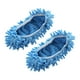 thumbnail image 1 of 2x Zapatillas limpiadoras de polvo, cubrezapatos de microfibra desmontables, calcetines para fregona perezosa สีน้ำเงิน, 1 of 8