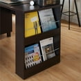thumbnail image 6 of Scranton & Co Modern 3-Drawer Wood/Steel Office Desk in Espresso, 6 of 9