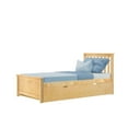 thumbnail image 3 of Max & Lily Twin Bed Frame with Trundle, Classic Solid Wood Platform Bed with Storage, 3 of 8