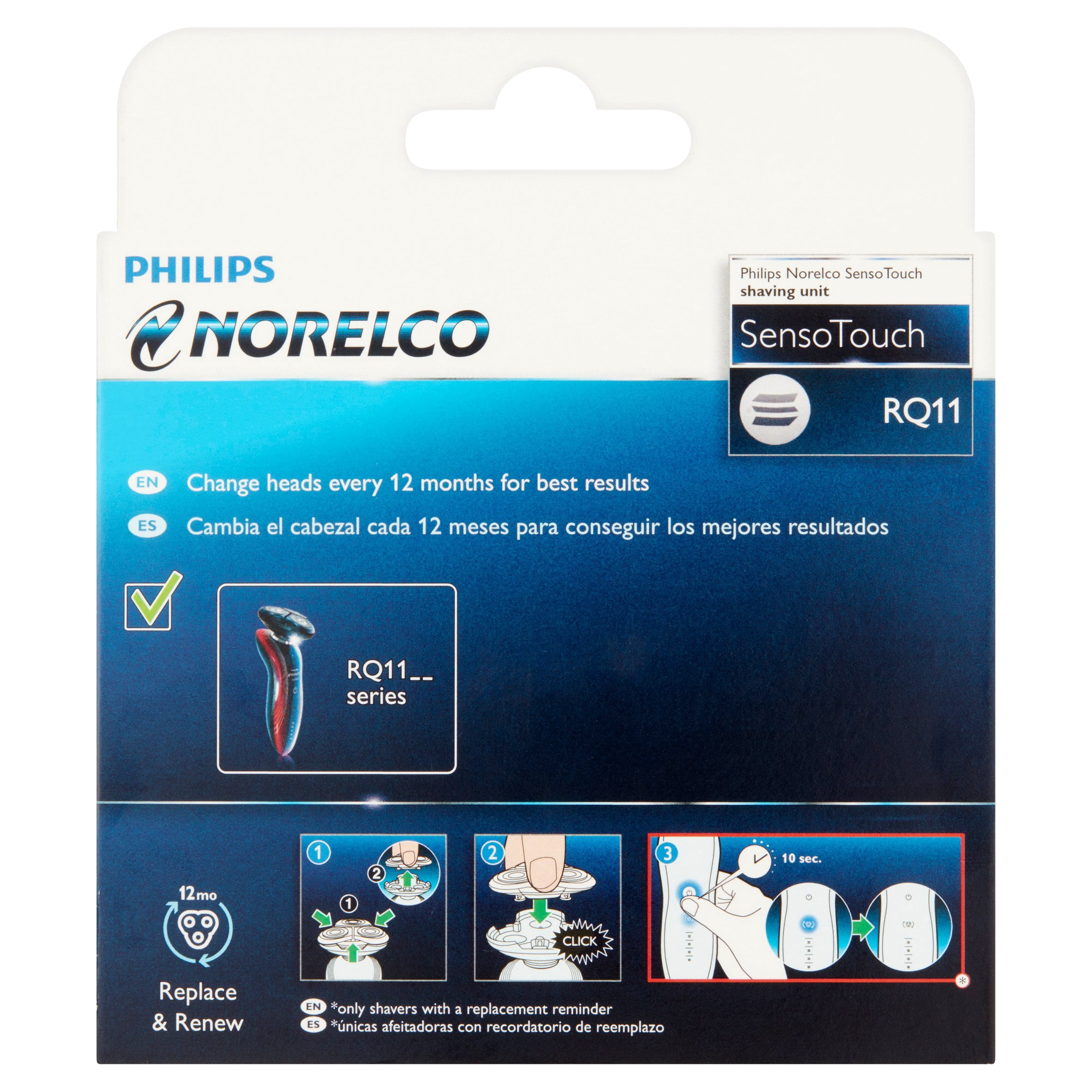 Philips Norelco Shaving Head for Shaver SensoTouch 2D (1100 Series), RQ11/52