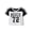 Black, variant on Girls Short Sleeve Quick Dry Mesh Cropped Football Tee, Sizes XS-XXL