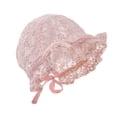 thumbnail image 5 of Tigivemen Infant Sun Hats for Boys Girls Summer Lace Bonnet Cap Hat Breathable Wide Brim Sunhats Pink Size 0-6 Months, 5 of 6