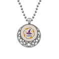 thumbnail image 1 of Purple Hat Cartoon Pattern Halloween Necklaces Pendant Retro Moon Stars Jewelry, 1 of 3