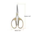 thumbnail image 2 of Uxcell 4.8" Stainless Steel Vintage Mini Scissors for Embroidery Cross Stitch Sewing Bronze Tone, 2 of 6