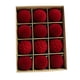 thumbnail image 1 of 12 adornos colgantes navideños de terciopelo de 6 cm. Rojo sólido, 1 of 9