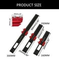 thumbnail image 3 of 6/8/12Inch Slide Ruler with Stop Woodworking Ruler Professional Track Ruler Inch & Metric Scribing Ruler Measuring Gauge, 3 of 9
