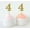 Glitter Gold, variant on Darling Souvenir, Number 4 Birthday Year Cupcake Toppers, Birthday/ Anniversary Party Dessert Decorations - Pack Of 20