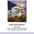 thumbnail image 5 of American Eagle Fleece Blanket for Bed, 50" x 60" Eagle Fleece Throw Blanket for Men, Women and Kids - Super Soft Plush Eagle Blanket Throw Print Blanket for Eagle Lovers, 5 of 5