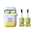 thumbnail image 2 of Ensemble de Maquillage Rouge à Lèvres Beauté Imperméable Longue Durée Velours Hydratant Teinture à Lèvres Écouteurs Brillant à Lèvres Bicolore Non Collant Kit Cadeau Maquillage Lèvres pour Filles, Rouge à Lèvres pour Femmes, 2 of 9