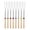 B, variant on Extendable Marshmallow Roasting Sticks Set of 5, Telescoping Smores Skewers with Wooden Handle for Campfire BBQ