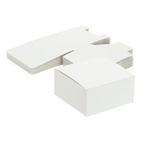 Uxcell Gift Boxes with Lids, 15Pcs 3.15x3.15x1.57 inch Paper Boxes Kraft White