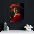 thumbnail image 4 of Awypu Canvas Wall Art Decor Girl with the Red Hat by Johannes - Art Classical art,Baroque, 4 of 4
