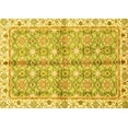 thumbnail image 1 of Ahgly Company Indoor Rectangle Oriental Yellow Traditional Area Rugs, 6' x 9', 1 of 4