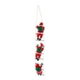 thumbnail image 2 of Xihbxyly Adorno Navideño de Papá Noel, Diseño de Escalera de Cuerda para Escalar, Decoración Festiva para Árbol y Puerta, Decoración para Fiestas, Juego de 3 Piezas, 25 Cm, 2 of 7