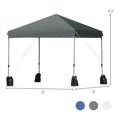 thumbnail image 3 of Spaco 8’x8' Outdoor Pop up Canopy Tent w/Roller Bag-Gray, Party Tent for Outside Party Waterproof Canopy Wedding Tent BBQ Shelter, 3 of 9
