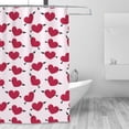thumbnail image 3 of Pink Heart Cupid Arrow Pattern Shower Curtain, Love Backdrop Waterproof Bath Curtains for Bathroom Decorations, 72 x 72 inches, 3 of 7