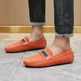 thumbnail image 6 of Big Size Men's Casual Loafers Slip On Leather Shoes Comfortable Lightweight Driving Shoes Male Moccasins Classic Penny Loafer Flats Boat Shoes Outdoor Walking Shoes, 6 of 7