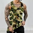 thumbnail image 2 of VBTAPA Men Workout Tank Top Gym Bodybuilding Sleeveless Muscle T Shirts Camouflage Undershirt Vest Todays Daily Sales Camouflage#4 XL, 2 of 6