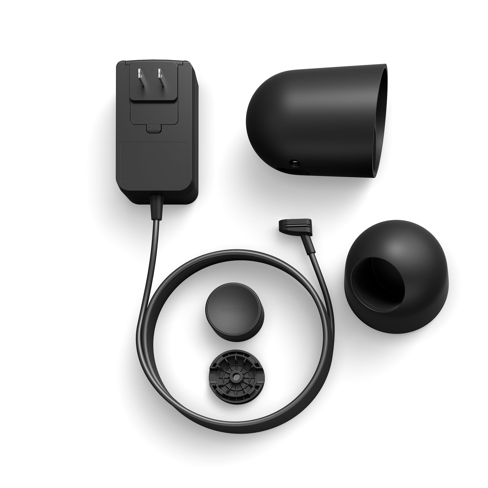 Philips Hue Security Wired Camera w/Desktop Stand, Black