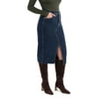 thumbnail image 4 of Jordache Women's High Rise Denim Midi Skirt, 4 of 8