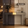 thumbnail image 4 of TTGIEET Wooden Console Table with Light, 60-Inch Farmhouse Entryway Table for Entrance, Sofa Table Behind Couch for Living Room , Oak Brown, 4 of 8