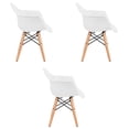 thumbnail image 2 of Juego de tres sillas Eames con descansabrazo para Niños y Niñas (BLANCO), 2 of 4