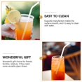 thumbnail image 5 of PEACNNG 1 Set Durable Glass Straws Drinking Glass Straws Clear Beverage Glass Straws, 5 of 5