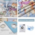 thumbnail image 2 of Winter Dog Blackout Curtains for Bedroom/Living Room, Cute Cat Snowman Snowflake Thermal Insulated Kitchen Drapes with Grommets, Light Blocking Window Treatment, 2 Panels 27.5" x 39", 2 of 7