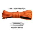 thumbnail image 5 of 5mm * 12m + 4000lbs Fairlead Synthetic Winch Line Rope With Sheath And Thimble For 4x4 4wd Atv Utv Off-road ,Easy to Use, 5 of 5