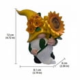 thumbnail image 3 of Spring Garden Gnome Ornament, Resin Outdoor Patio Dwarf Statue for Garden Lawn Decor, Waterproof Garden Gnome Figurine for Spring Decoration, Yard Art, Outdoor Landscape Decoration, 3 of 8