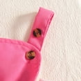 thumbnail image 6 of CAICJ98 Baby Girl Clothes Fall Winter Outfit Long Sleeve Ruffle Romper Plaid Skirt Bow Headband 3 Pcs Set (Hot Pink,3-6 Months), 6 of 8