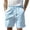 Sky Blue, variant on Khunlpohl Summer Casual Shorts for Men Loose Breathable Solid Color Elastic Waist Jogger Short Sweatpants