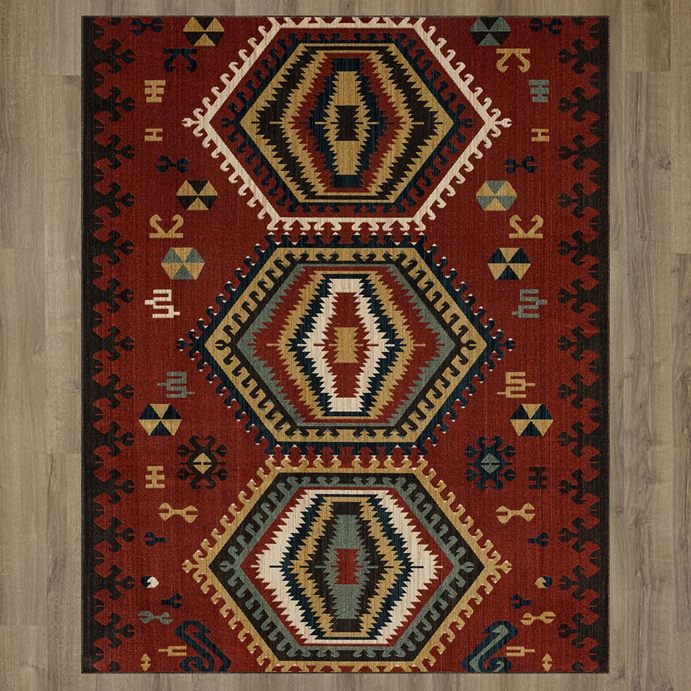 Mohawk Home Hopeprince Woven Indoor Area Rug, Red, 8' x 10'
