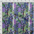 thumbnail image 4 of oneOone Georgette Viscose Medium Blue Fabric Asian Mix Floral Craft Projects Decor Fabric Printed By The Yard 42 Inch Wide, 4 of 4