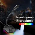 thumbnail image 2 of Computer Usb Microphone Rgb Luminous Flexible Microphone Chat Video Conference Microphone black, 2 of 5