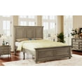 thumbnail image 2 of Traditional Town Style Platform Full Bed, Pine Platform Bed Frame with Headboard and Footboard, Vintage Bed with Legs and Grooved Panels Outlined, No Box Spring Needed, Stone Gray, 2 of 6