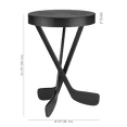 thumbnail image 4 of Bouclair Black Hockey Sticks Side Table, 4 of 9