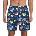 thumbnail image 2 of Picia Colorful Cartoon Shark pattern Mens Swim Trunks with Compression Liner Stretch Beach Shorts Quick Dry with Zipper Pockets No-Chafing Board Shorts-XX-Large, 2 of 9