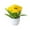 Yellow, variant on FTsdfkl Artificial Carnation Potted , Silk Carnation Flower Arrangement, Multicolor Carnation Bunch with White Pot, for Home, Office, and Balcony Decor