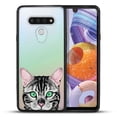 thumbnail image 2 of FINCIBO Slim TPU Bumper + Clear Hard Back Cover for LG Stylo 6 6.8" 2020, Animal Spotted Silver Bengal Kitten Cat, 2 of 6