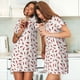 thumbnail image 4 of Fotbe Chili Bata de Dormir para Mujer con Estampado, Camisón de Algodón de Manga Corta, Ropa de Dormir Casual, 4 of 6
