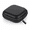Black, variant on Portable EVA Earbud Case Small Square Bluetooth Earphone Storage Box with Cable Organizer, Hard Shell Protective Travel Carrying Pouch for Earbuds, Charging Cables and Small Electronics